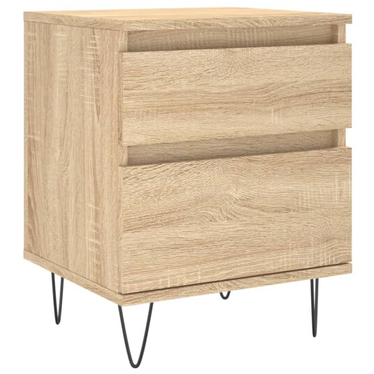 Nattbord 2 stk sonoma eik 40x35x50 cm konstruert tre 8721012110588
