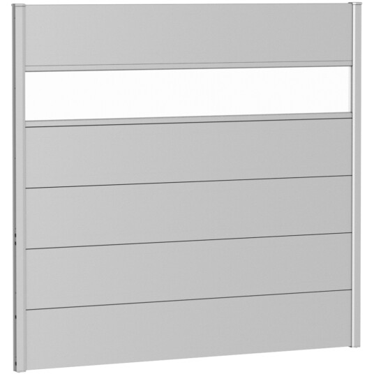 BIOHORT VEGGPANEL FOR LEVEGG AKRYLGLASS 150X135 SØLV METALLIC