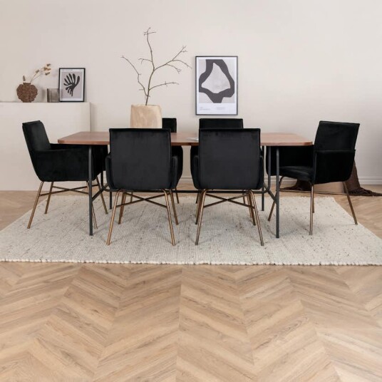 Venture Home Spisegruppe Venture Home Chicago Spisebord og Annika Spisestol GR22399