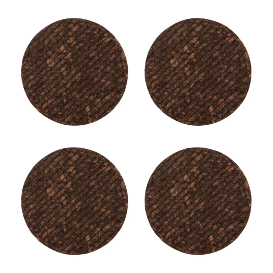 Sagaform Dante coasters 10 cm 4 stk brun Sagaform Dante coasters 10 cm 4 stk brun