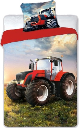 Traktor - Turbo Sengetøj 140X200 Cm - 100 Procent Bomuld