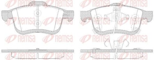 Bremseklosser REMSA 1183.42 Bremseklosser REMSA 1183.42