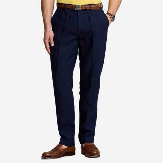Ralph Lauren Linen Suit Trouser - Navy Blå 30/32