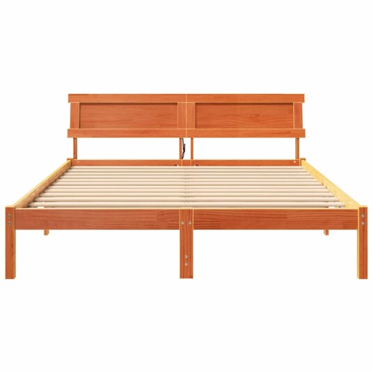  Sengestamme Voksbrun 150 x 200 cm Massiv furu tre