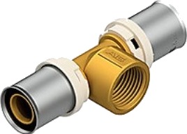 Futura T 20-3/4-20 Press T-Stk. Muffe Eco Brass