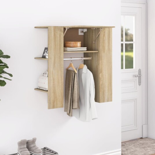 vidaXL Gangskap sonoma eik 97,5x37x99 cm konstruert tre
