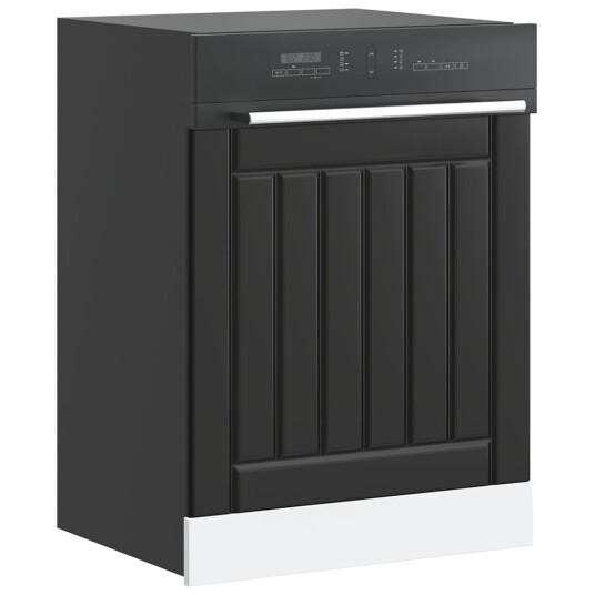  Oppvaskmaskin panel Lucca svart konstruert tre 8721158422446