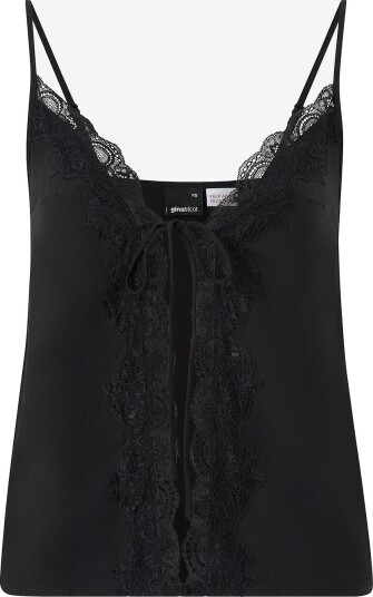 Gina Tricot Pyjamastopp Lace Loungewear Singlet Svart