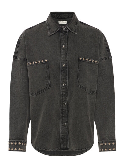 Lollys Laundry Veidall Shirt Ls - Grey - L Lollys Laundry Veidall Shirt Ls - Grey - L
