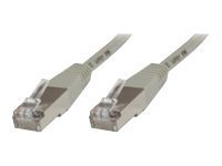 MicroConnect - Nettverkskabel - RJ-45 (hann) til RJ-45 (hann) - 25 m - STP - CAT 6 - med støvel, halogenfri, flertrådet - grå