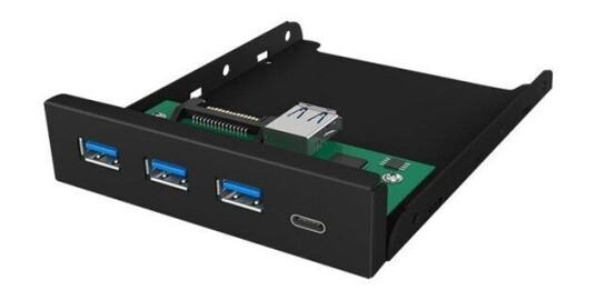 RaidSonic ICY BOX IB-HUB1418-i3 USB-hub - 4 porter - Svart RaidSonic ICY BOX IB-HUB1418-i3 USB-hub - 4 porter - Svart