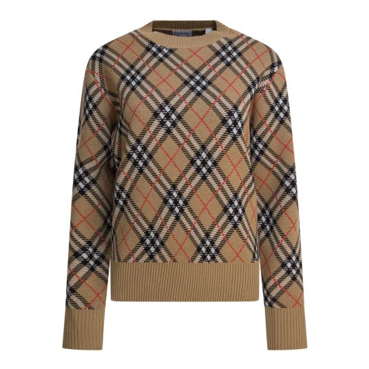 Burberry Dame Strikkevarer Beige L Burberry Dame Strikkevarer Beige L