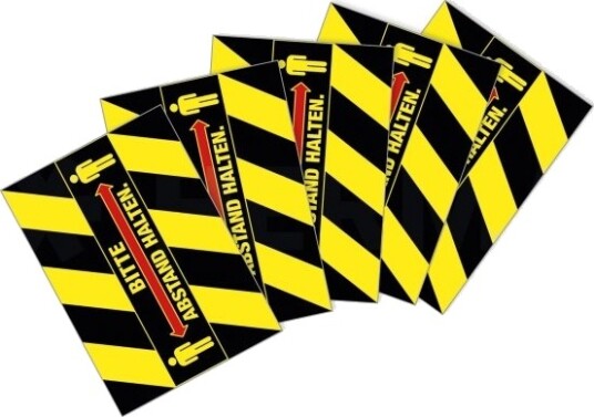 Herma 12918 Sort Rød Gult Rektangel Avtagbar Matte 297 Mm 70 Mm 12918