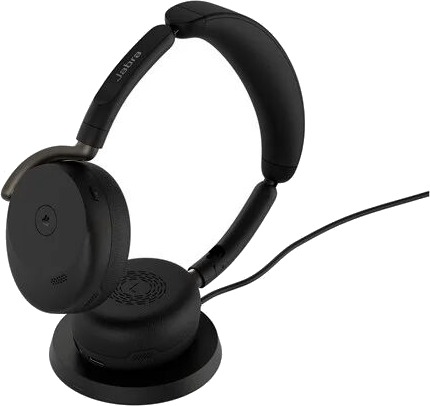 Jabra Evolve3 65 Flex MS - USB-C with Dongle - Black (Incl. Wireless Charging Pad) Jabra Evolve3 65 Flex MS - USB-C with Dongle - Black (Incl. Wireless Charging Pad)