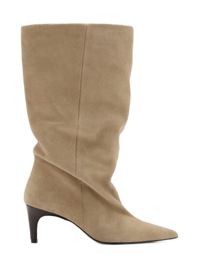 Mango Slouchy Suede Ankle Boot Brown 41