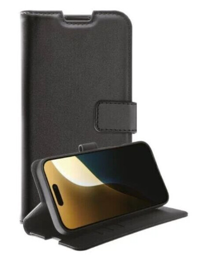 Vivanco Classic Mobildeksel til iPhone 16 Pro Max med Lommebok - Svart Vivanco Classic Mobildeksel til iPhone 16 Pro Max med Lommebok - Svart