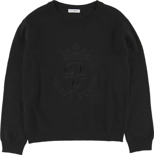 Dolce & Gabbana Genser Ull Svart m. Broderi Dolce & Gabbana 8 år 128 Genser