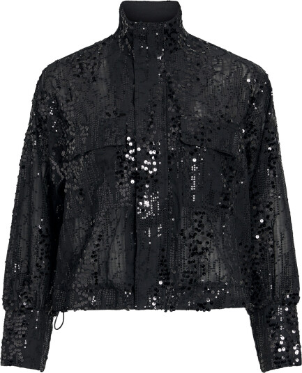 ROUGE EDIT Roumary L/S High Neck Shirt/Ev   Black   36