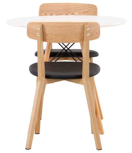 Venture Design Danburi & Sanjos spisegruppe Natur/hvit 2 stoler & bord 60 cm