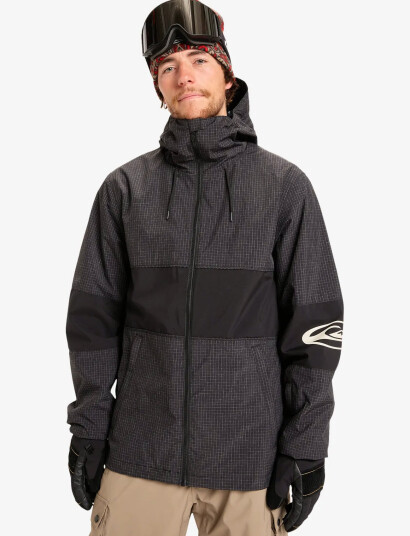 Quiksilver High In The Hood Jk - Black - L Quiksilver High In The Hood Jk - Black - L