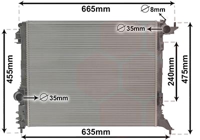 VAN WEZEL 43012709 Radiator motorkjøling