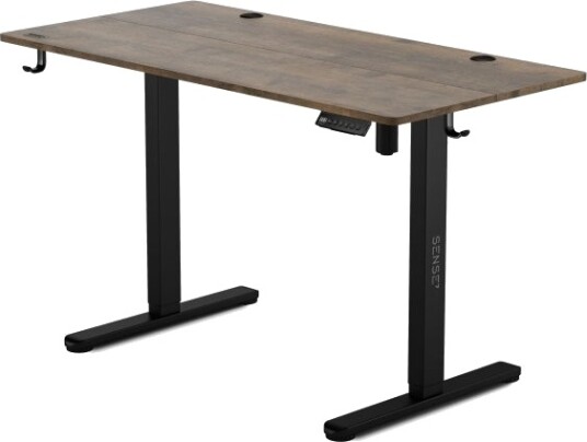 Skrivebord Nojo Elektrisk 120X60 Cm Svart Ramme Med Eik