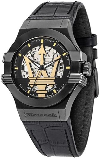 Maserati Herreklokke R8821108051 Potenza Skjelettkuttet/Lær Ø42 mm Maserati Herreklokke R8821108051 Potenza Skjelettkuttet/Lær Ø42 mm