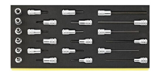 Stahlwille Tcs 49/1049/2049/45Tx/49Tx 96838772 Topnøglesæt