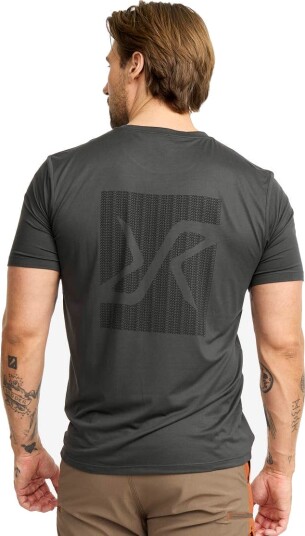 Revolutionrace Herre Overdeler T skjorter Mission Slim Fit T shirt Herre Moonlit Ocean L