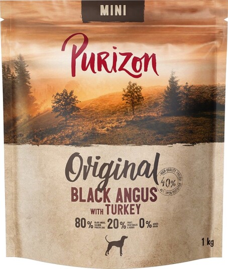 Purizon tørrfôr Mini Black Angus og kalkun 4 x 1 kg