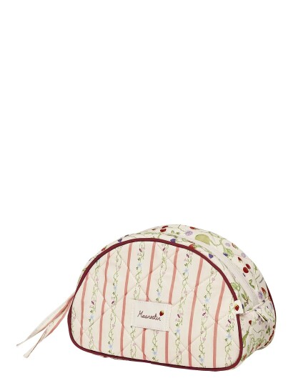 Maanesten Makeup Bag Medium Summer Stripes Peach - Cream - ONE SIZE
