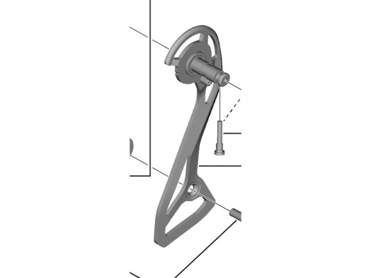 Shimano 105 ytterplade og skrue til bakskifter modell RD R7100