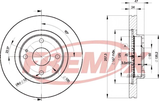 Bremseskive FREMAX BD-3266