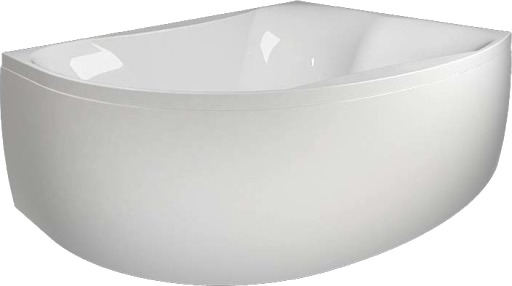 Westerbergs Badekar Ocean 170L Duo Asymmetrisk Venstre Akryl Hvit 1700x1255mm