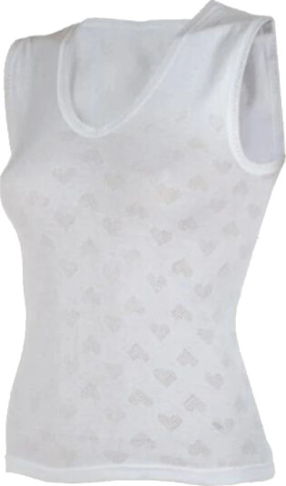 Iris Dame Topper Hvit 6XL,
