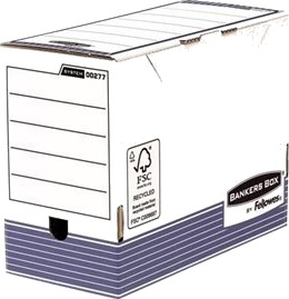 Bankers Box Boksfil Bokryggbredde: 150 Mm For A4 210 X 297 Mm White With Blue Band