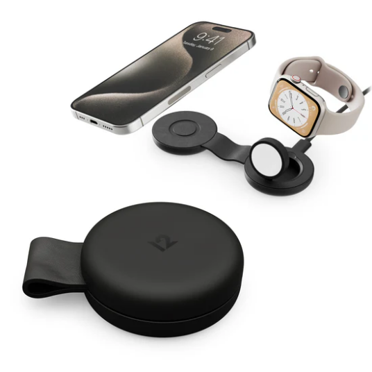 Twelve South Butterfly Se - Qi2 Trådløs Lader For To Enheter Kompatibel Med Magsafe, Usb-C-Kabel I Svart