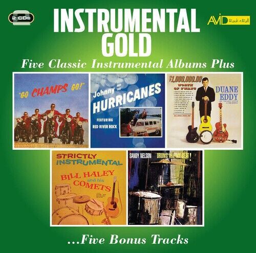 MediaTronixs Various Artists : Instrumental Gold: Four Classic Instrumental Albums Plus CD 2 Pre-Owned