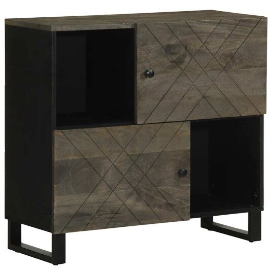 Skjenk svart 80x33x75 cm heltre mango Skjenk svart 80x33x75 cm heltre mango
