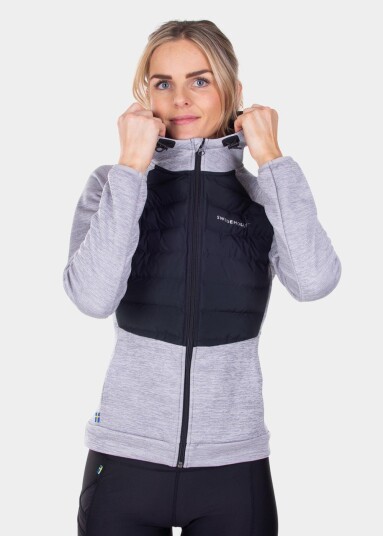 Swedemount Training Hybrid Jacket W Lt Greymelange/Charcoal Mel 46 Bestselger