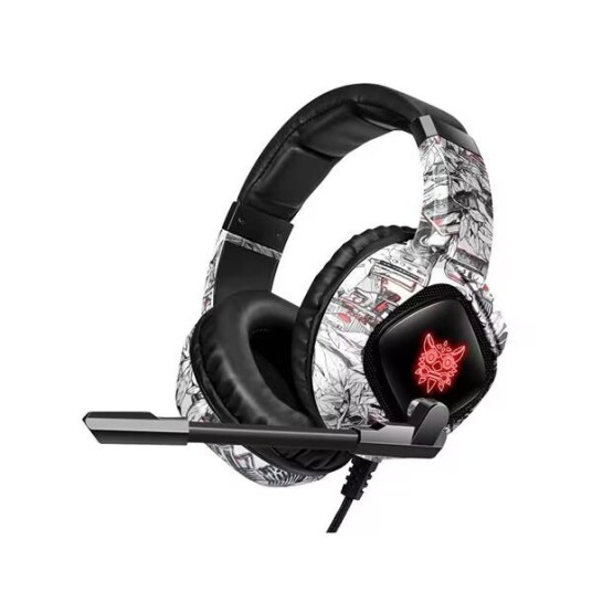 Onikuma Gaming-hodesett med 50 mm neodymmagnet og minneskum Camo Onikuma Gaming-hodesett med 50 mm neodymmagnet og minneskum Camo