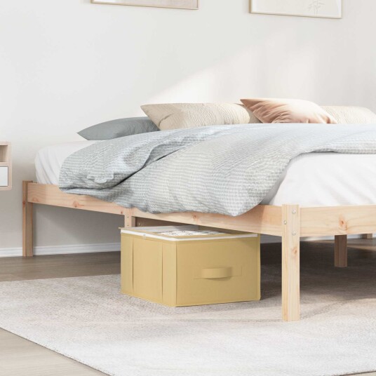 vidaXL Lagerboks med gjennomsiktig toppvindu Krem 50 x 30 x 25 cm