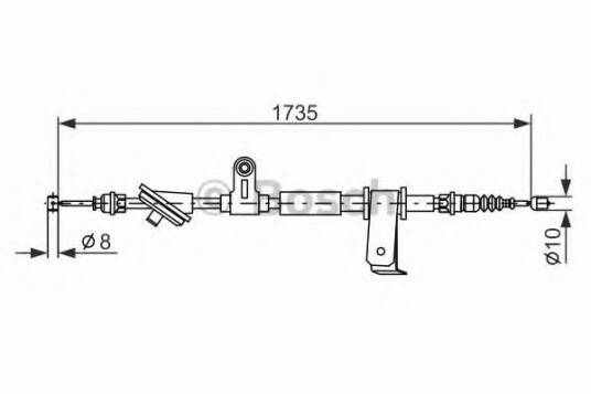 Bremsewire BOSCH 1 987 477 112