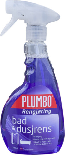 Plumbo Rengjøring Bad og Dusjrens 500 ml Plumbo Rengjøring Bad og Dusjrens 500 ml