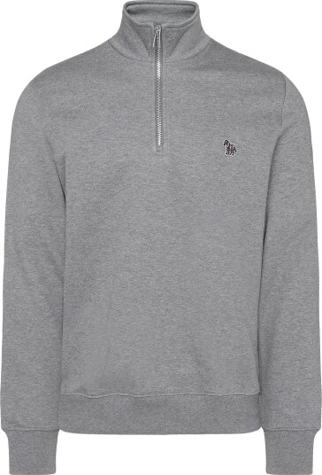 PS Paul Smith Mens Ls Reg Fit Half Zip Top Zebra 72_MELAN XL