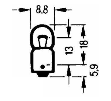Solero Lyspære 12V 2W Sokkel: BA15s