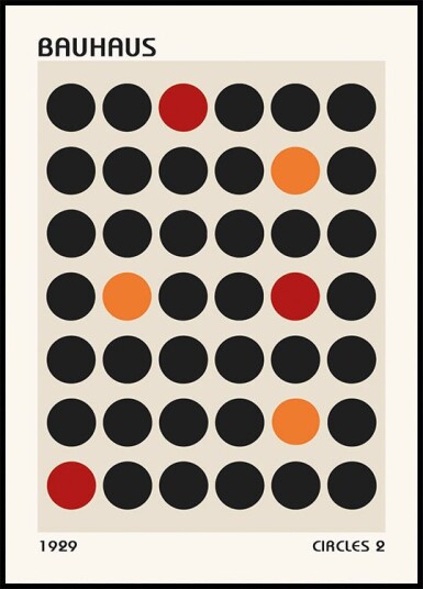 Bauhaus Circles 2 Plakat Plakat / 21x30cm