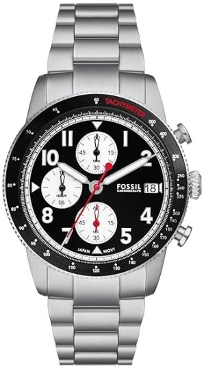Fossil Herreklokke FS6045 Sport Tourer Sort/Stål Ø42 mm