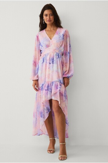 Ellos Collection   Kjole i chiffon   Flerfarget
