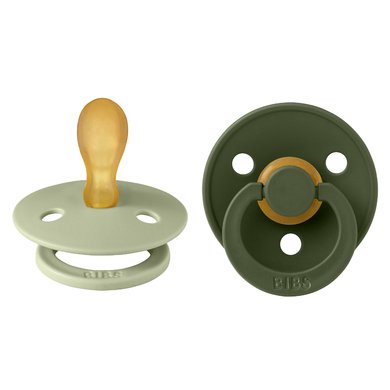 BIBS® Smokk Colour Symmetrisk smokk Sage & Hunter Green 6-18 måneder, 2 stk.